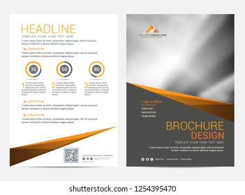 Brochure template flyer design vector background