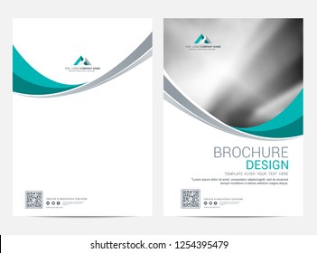 Brochure template flyer design vector background