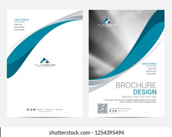 Brochure template flyer design vector background