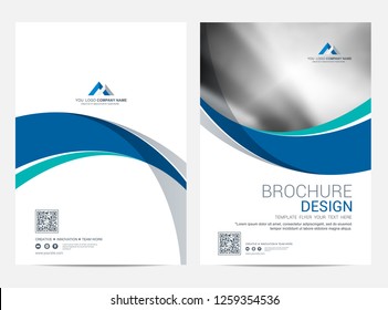 Brochure template flyer design vector background