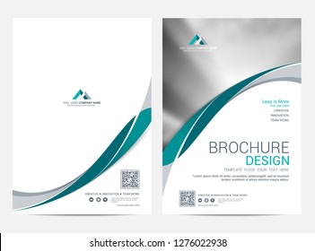 Brochure template flyer design vector background