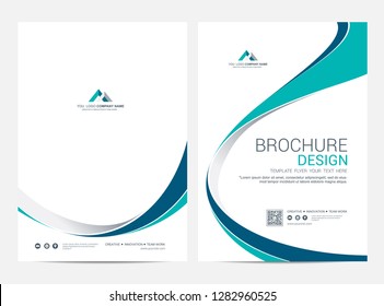 Brochure template flyer design vector background