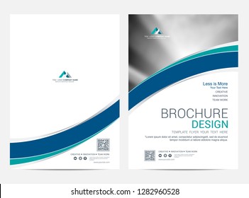 Brochure template flyer design vector background