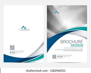 Brochure template flyer design vector background