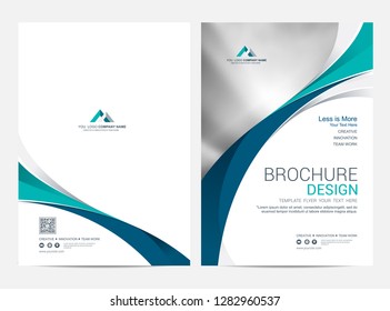 Brochure template flyer design vector background