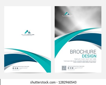 Brochure template flyer design vector background