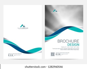 Brochure template flyer design vector background