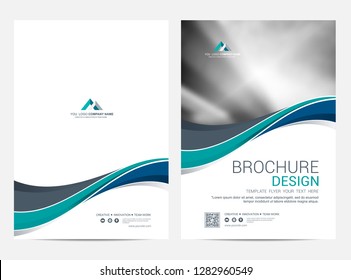 Brochure template flyer design vector background