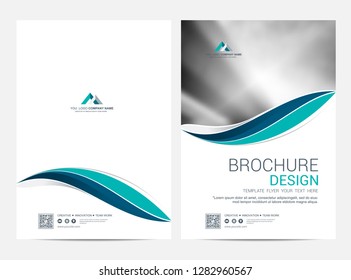 Brochure template flyer design vector background