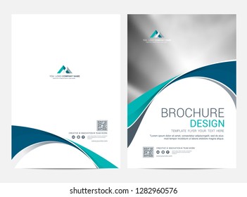 Brochure template flyer design vector background