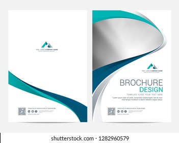 Brochure template flyer design vector background