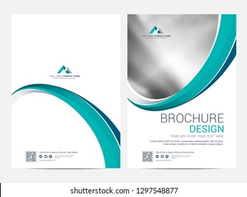 Brochure template flyer design vector background