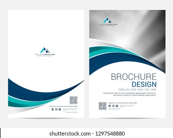 Brochure template flyer design vector background