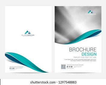 Brochure template flyer design vector background