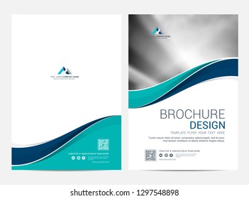 Brochure template flyer design vector background