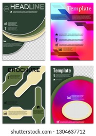 Brochure template flyer design vector background