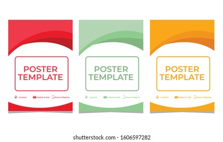 Brochure template flyer design vector background.business brochure, leaflet or magazine cover. Random color