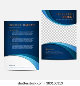 Brochure template flyer design vector background