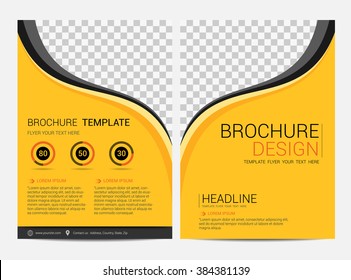 Brochure template flyer design vector background
