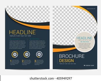 Brochure template flyer design vector background