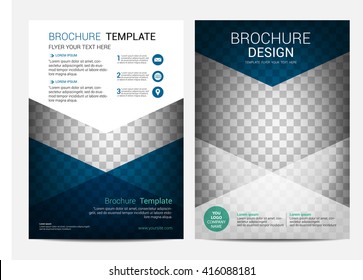 Brochure template flyer design vector background