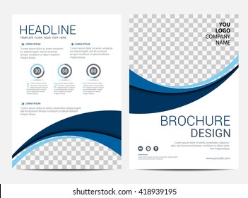 Brochure template flyer design vector background