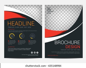 Brochure template flyer design vector background