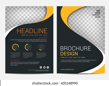 Brochure template flyer design vector background