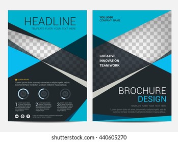 Brochure template flyer design vector background