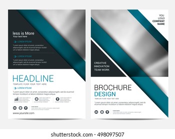 Brochure template flyer design vector background