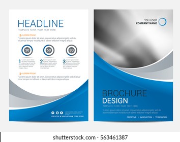 Brochure template flyer design vector background