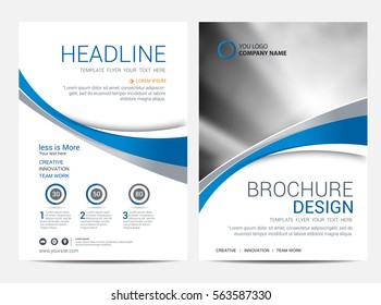 Brochure template flyer design vector background