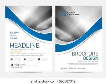 Brochure template flyer design vector background