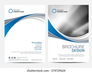 Brochure template flyer design vector background