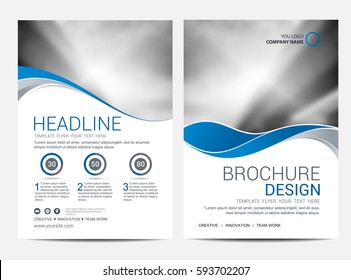 Brochure template flyer design vector background