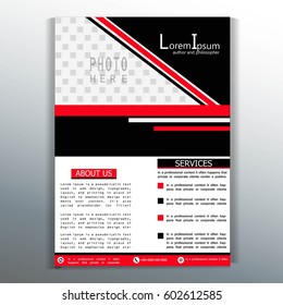 Brochure template flyer design vector background