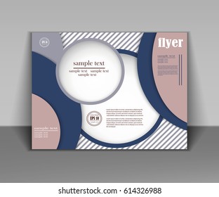 Brochure template flyer design vector background