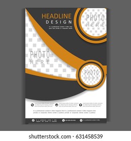 Brochure template flyer design vector background