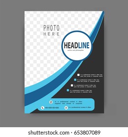 Brochure template flyer design vector background