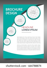 Brochure template flyer design vector background