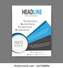 Brochure template flyer design vector background