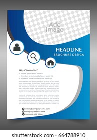Brochure template flyer design vector background