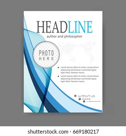 Brochure template flyer design vector background