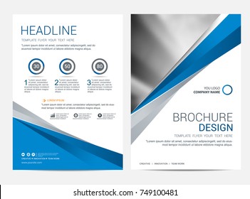 Brochure template flyer design vector background