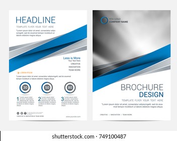 Brochure template flyer design vector background
