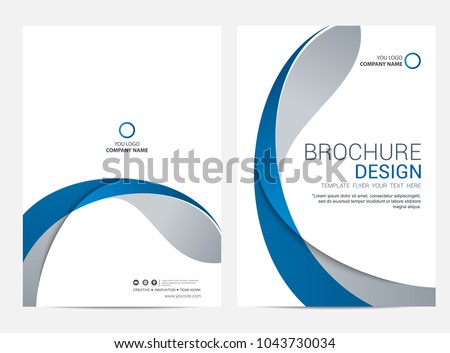 brochure template flyer design vector background のベクター画像素材