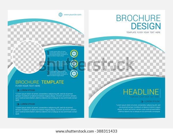 Broschure Vorlage Flyer Design Vektorhintergrund Stock Vektorgrafik Lizenzfrei