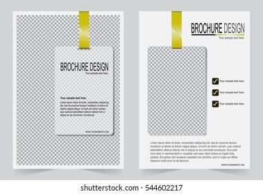 Brochure template, Flyer design white color template