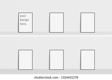 Brochure template flyer Simple white color background for business design