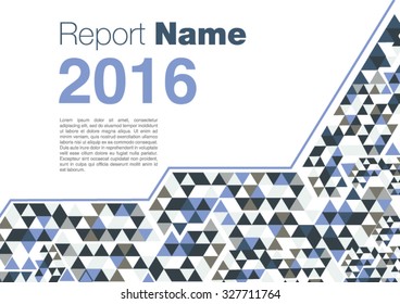 brochure template Horizontal blue 2016 new
